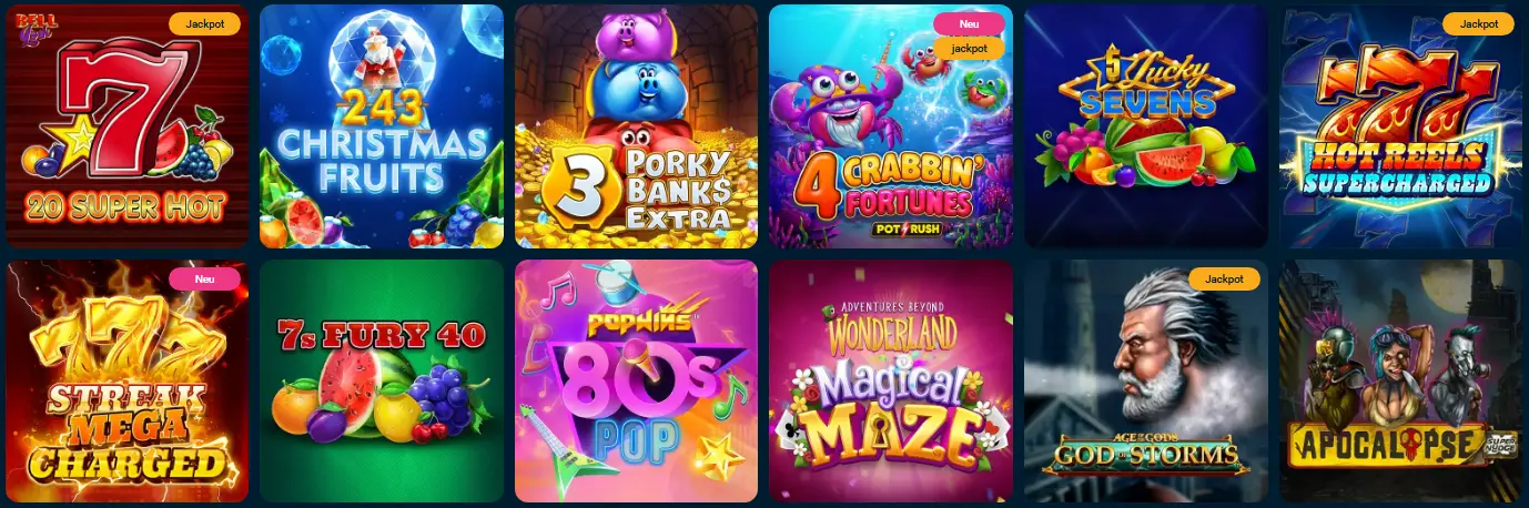 Sweetsino Casino Spielautomaten